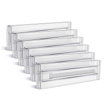 6 Pack Drawer Dividers, Adjustable Drawer Organiser Divider(11.8 -19.7 inch), for Kitchen Bedroom Office Desk Dresser