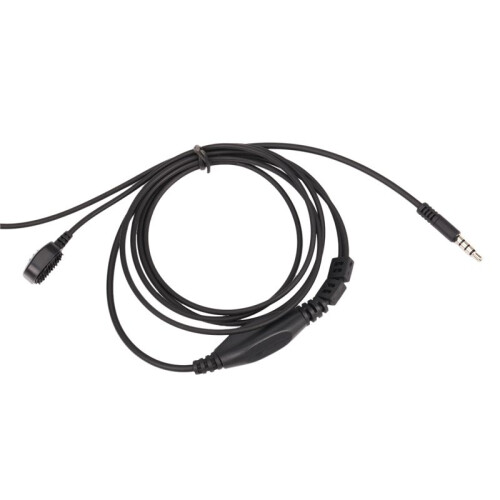4 Pezzi 3.5mm Microfono Auricolare Regolabile Microfono Auricolare Covert Auricolare Tubo Auricolare con Dito PTT per  Android Telefono 2
