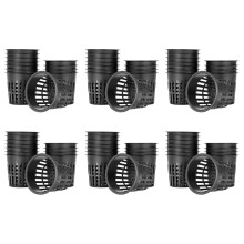 90Pack 4 Inch Net Cups Slotted Mesh Wide Lip Filter Plant Net Pot Bucket Basket for Hydroponics
