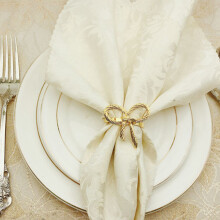 36 Stuks Eenvoudige Gouden Servetring Vlinder Vlinderdas Servet Gesp Hotel Restaurant Mond Doek Ring Metalen Servetring