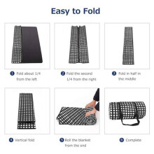 Picnic Cloth Folding Mat Soft Blanket Outdoor Folding Waterproof Blanket Camping Beach Lattice 150cmx200cm