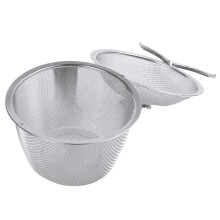 3X Crepine En Acier Inoxydable Extra Large Passoire En Filet Metalliques Infuseur A the avec Une Chaine de Crochet