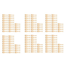150Pcs Handmade Wooden Spoon Ice Cream Sugar Jam Honey Coffee Teaspoon Kitchen Condiment Salt Mustard Spoon