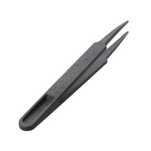 4X 4.5 Zoll Lange Schwarze Kunststoff Antistatische Pinzette