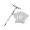 Soil Probe with Small Soil Sampling Bag, Soil Sampling Probe Pole, Ground Probe for Soil Testing Sampling 1