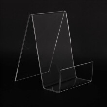 24Er-Pack Acryl-BuchstäNder, Transparenter Buchhalter, Kleiner Acryl-PräSentationsstäNder für BüCher, Fotos, BroschüRen, Tablets
