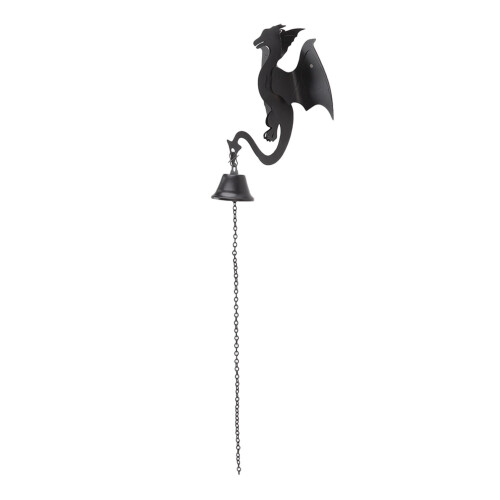 Gotisches Drachen-Windspiel aus Eisen, Gartendekoration 2