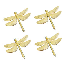 24PCS Dragonfly Napkin Ring Gold DIY Hotel Wedding Banquet Table Display Metal Napkin Buckle Christmas Decoration