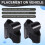 Motorcycle Accessories Handlebar Riser Drag Handle Bar Clamp Extend Adapter for  800MT 700MT 450MT Black 2