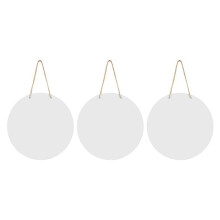 3pc Metal Sublimation Door Hanger Blanks,10 Inch Circle Unfinished Blank Sign Door Hanger, Blanks Decorative Door Hanger