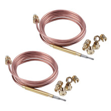 2 Pièces 1500mm Kit de Thermocouple Universel pour Cuisinière à Gaz M6X0.75 avec Thermocouple de Remplacement pour Écrou de Débordement (10)