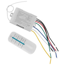 5X 4 Way Light Lamp Digital Wireless Remote Control /OFF 220V