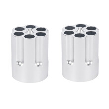 2X Cylinder Pen Holder Revolver Pen Holder with 6 Slots Pen Pencil Holder Cylinder Design Heavy Duty