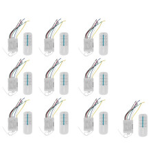 10X 4 Way Light Lamp Digital Wireless Remote Control /OFF 220V