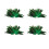 Approx. 200Pcs Dyed Decoration Rooster Cock Feather Green 1