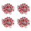 220 Pieces Gel Splice UR Connector 3 Port Wire Connectors Red+Clear 1