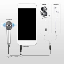 Microphone Vocal / Instrument Portable pour TéLéPhone Portable Ordinateur Portable Sumsung Android (4 en 1)
