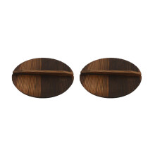 2X Küche Multifunktionale HöLzerne Topfabdeckung Griff Pfannendeckel Umweltfreundliche Anti-VerbrüHungs-Holz-Backtopfdeckel Abdeckung 30cm