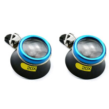 2X 20X Eyeglass Magnifier Clip- Eye Magnifier Portable Eyepiece Operator Watchmaker Repair Tool