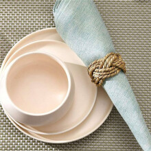 8X Hand-Woven Natural Rattan Napkin Ring Napkin Ring Straw Ring Western Napkin Buckle Dining Ring