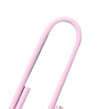 Sakura Pink Paper Clips 50mm Durable Metal