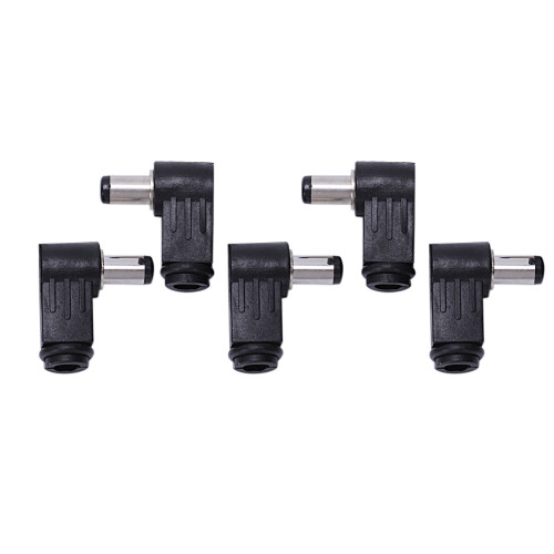 In--Stecker Buchse Klinkenstecker Winkelstecker 2.1Mm 5St