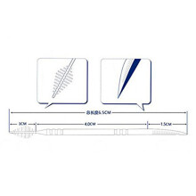 5X 50 Stück Kunststoff Zahnstocher 2 Wege Zahnstocher Interdentalbürste Reiniger Portable Box Zufällige Farbe