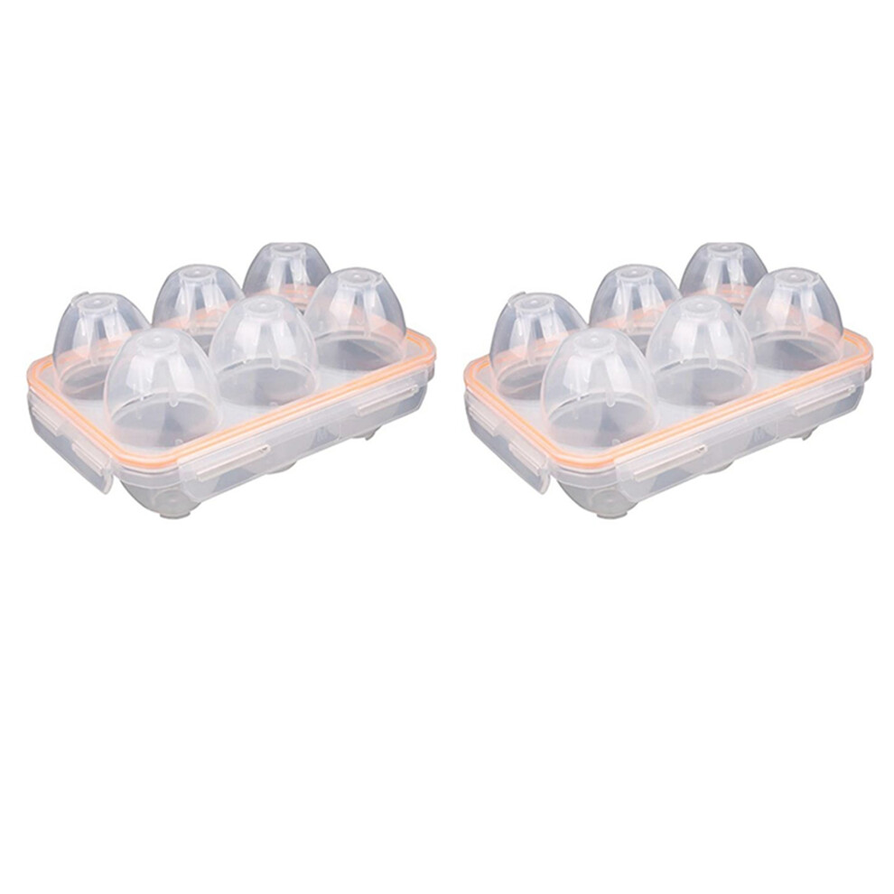 Typecat 2X Portable Camping Shockproof And Leakproof 6 Eggs Carrier Container Case Eggs Carrier Holder Egg Storage Box Case