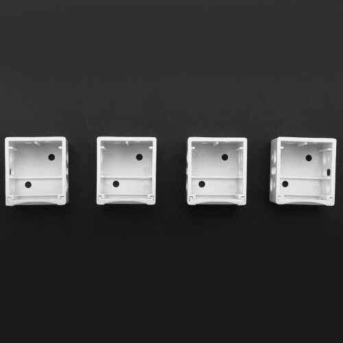 12X 1 Inch Blind Brackets White Profile Box Mounting Bracket Window Blinds Headrail Bracket 1