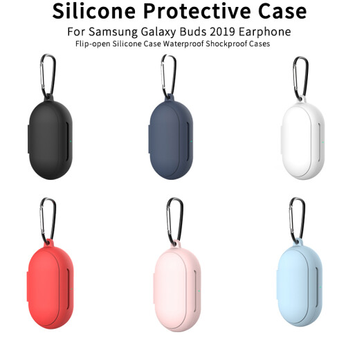 Black Silicone Protective Case for   Buds 2019 Earphone Flip-Open Case Waterproof Shockproof Cases 2