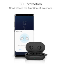 ÉTui de Protection en Silicone Noir pour Buds 2019 ÉTui à Rabat pour éCouteurs ÉTuis éTanches Antichoc