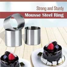 16 Stücke Edelstahl Mousse Ringe Runde Keks Ausstecher Kuchen Form Küche Backen Gebäck Werkzeug für Torte, Fondant, Usw.