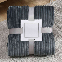 2X Flanellen Fleece Deken voor Bank Zachte Deken Effen Kleur Bedsprei Pluche Hoes voor Bed Cadeau,H