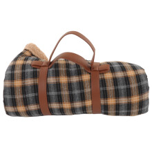 Waterproof Picnic Blanket with Sherpa Lining182x146cm