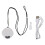 Draagbare luchtzuiverende ketting, wit, 3980 ionen 1