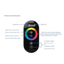 2X GT666 RGB LED LED Strip Controller Wireless RF Touch Remote 12V 24V 18A 3 Channels Lights Tape Dimmer
