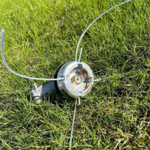 Tête de Tondeuse à Gazon Universelle en Alliage D'Aluminium avec Fil de Coupe en Acier et Nylon, Pièces de Rechange pour Tondeuse à Gazon
