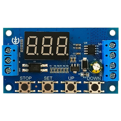 3.3V-15V Motor Forward and Reverse Controller Automatic Cycle Timing Delay Module Signal Trigger Brushed Motor 50W