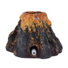 2X Volcano Shape Aquarium Fish Tank Decor Oxygen Pump Air Bubble Stone Air Pump Drive Fish Tank Toy