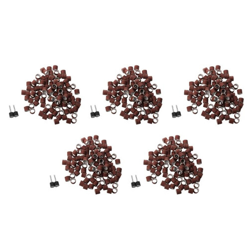 500Pc 1/2 inch Sanding Bands Kit with 2 Sanding Drum Mandrel for  Rotary Tools