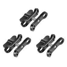 3X CNC Butterfly Clip Diving Clamp Light Connector   Mount Tripod Adapter for Go Pro 7 Sports SLR