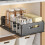 Pull Out Kitchen Storage Rack - Kitchen Sink Shelf Slide Drawer Organizer for Seasoning Bottles, Snacks & More B 5