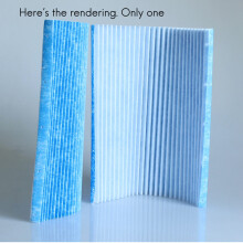2X Suitable for Air Purifier Filter Screen Mc70Kmv2 Mck57Lmv2 Bac006A4C Pleated Filter Element