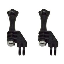 2X 90 Adapter Zur Winkelmontage mit Flügelschraube Für  Hero 4/3 / 3/2/1 und Sjcam Sj4000 5000 Schwarz