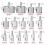 15pcs Diamond Coated Hole Saw Drill Bits, Tile, Marble, Glass, Ceramic Drill Bit Set, (6-50mm) 6