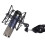 4X Microphone Shock Mount Support RéGlable Support de Microphone D'Enregistrement Support en MéTal Support de Microphone Pod (Noir) 2