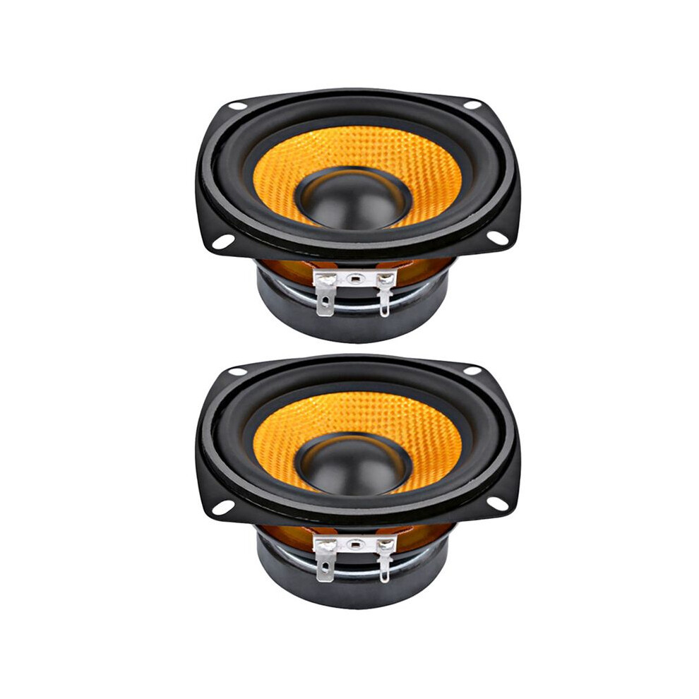 2Pc 4Inch Audio Portable Speaker 4 Ohm 15W Bass Speaker Diy Professional Multimedia Subwoofer Speakers For Sound System 6032270348524