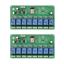 2X Módulo de Relé de 8 Canais ESP8266 WIFI ESP-12F Placa de Desenvolvimento Fonte de Alimentação 5V/7-28V Módulo WIFI Sem Fio