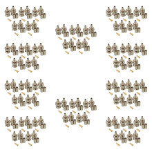 100 Sets 3-Piece BNC Male RG58 Plug Crimp Connectors