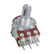 5 Pcs Silver Metal B50K 50K Ohm 6-Pin Dual Trim Potentiometer 3.8x2.8x1.7cm